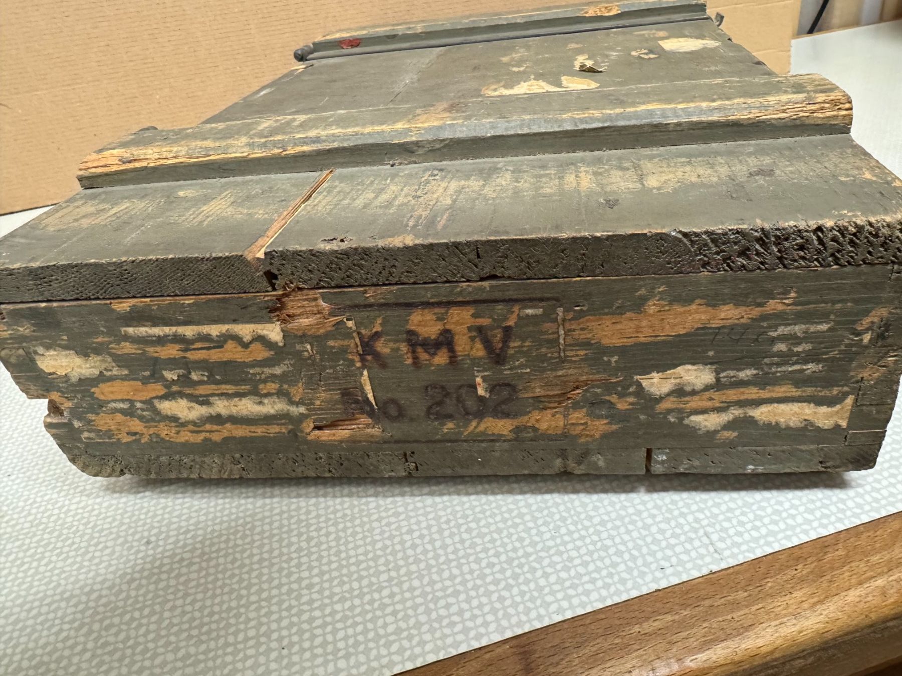 Attrezzatura & Pezzi di ricambio: Alte Original Armee Munitionskiste Holz – Usato da Siebnen venduto da Trans-Am 3