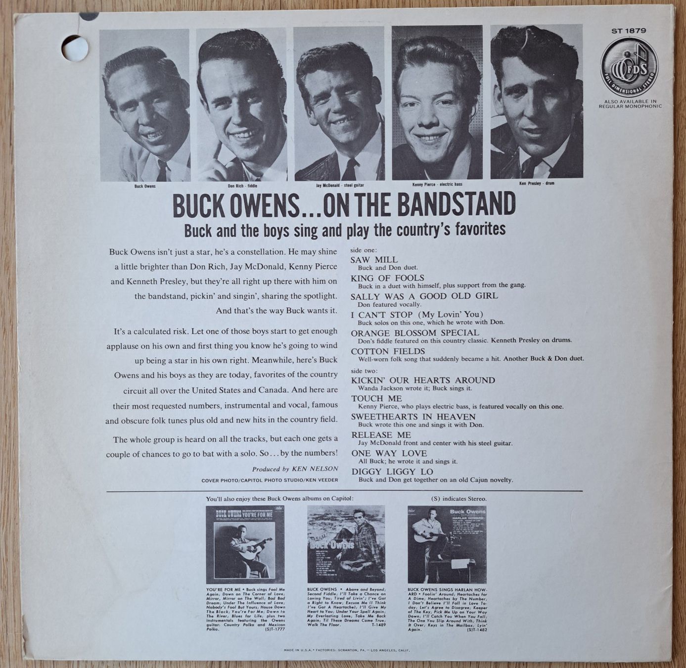 Dischi in vinile: Buck Owens - On the Bandstand – Usato da Meggen venduto da Ricardokoch 1