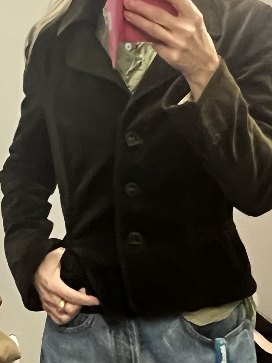 Giacche: Olive Samt Blazer  St Emile,  olive lässig Gr.36 – Usato da Burgdorf venduto da puppennetz 1