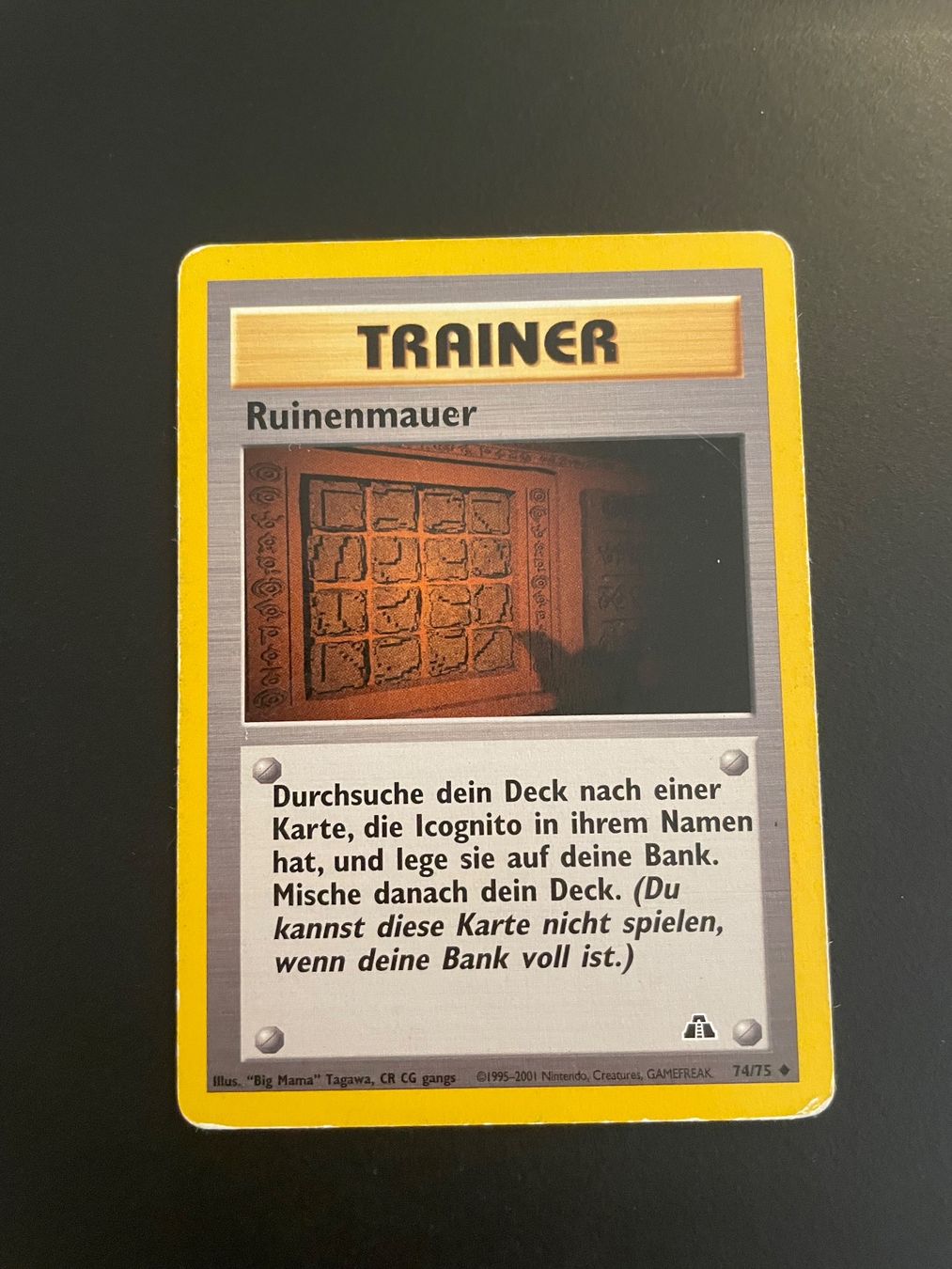 Pokémon Cartes à collectionner: Ruinenmauer 74/75 Neo Discovery – D'occasion à Zürich par pokemon_cards