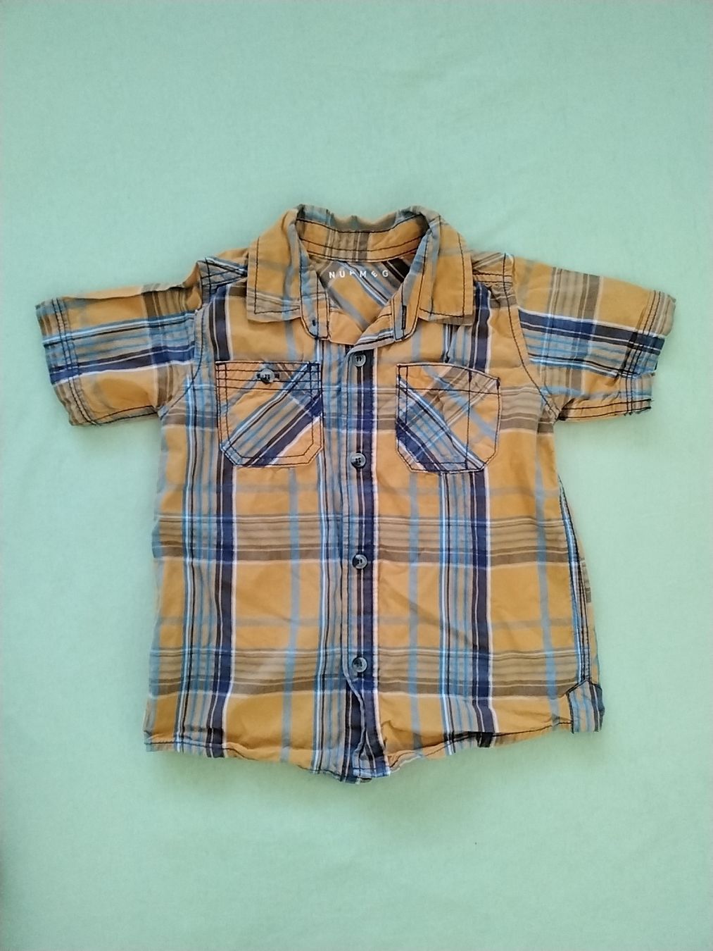 Hemden, T-Shirts & Polos: Kurzes Hemd kariert Gr. 104 - 110 – Gebraucht aus Balterswil von Meerdeern