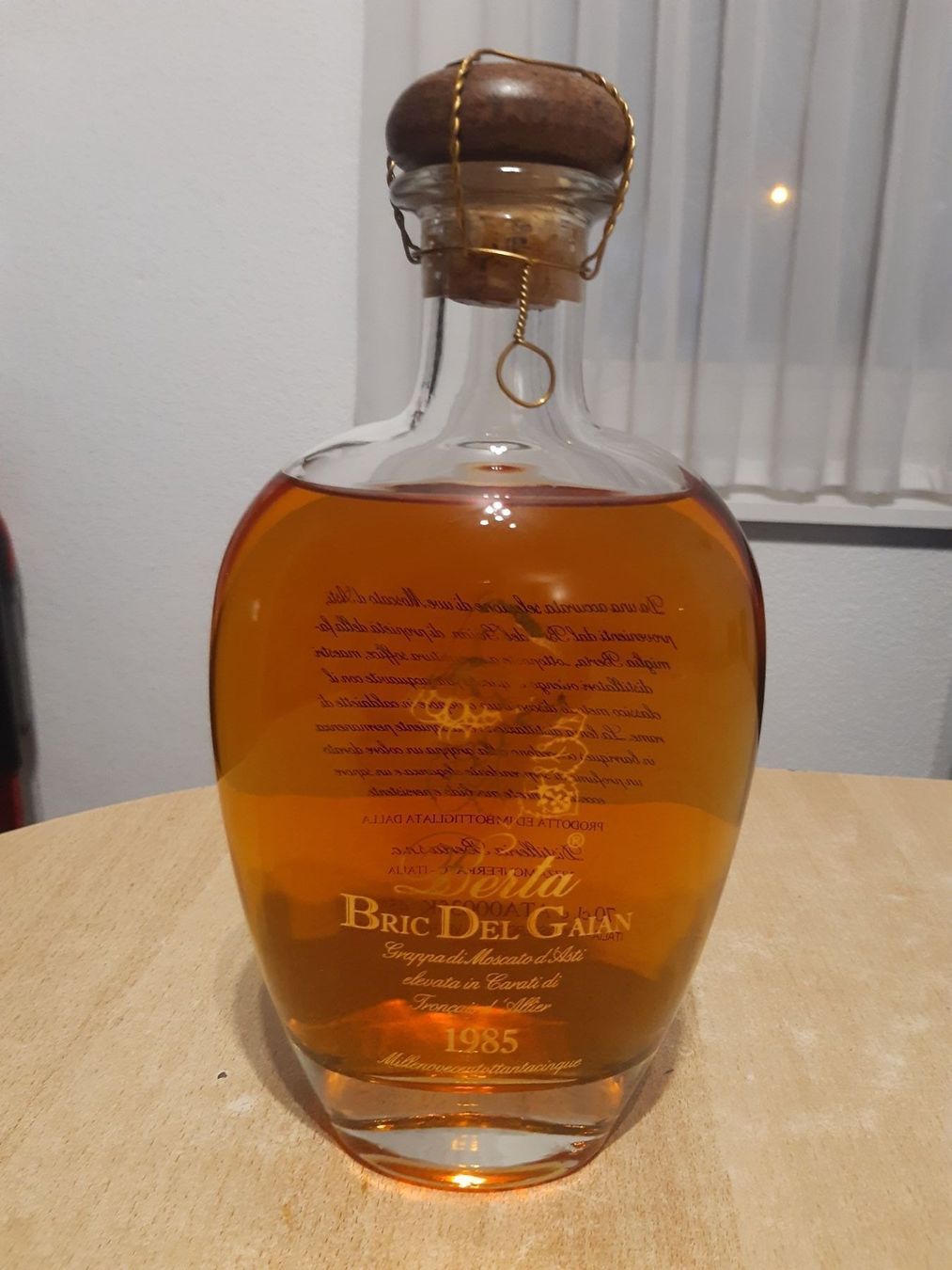 Berta Bevande alcoliche: Berta Bric Del Gaian Grappa 1985 45% – Nuovo e nell'imballaggio originale da Elsau venduto da Rumsammler