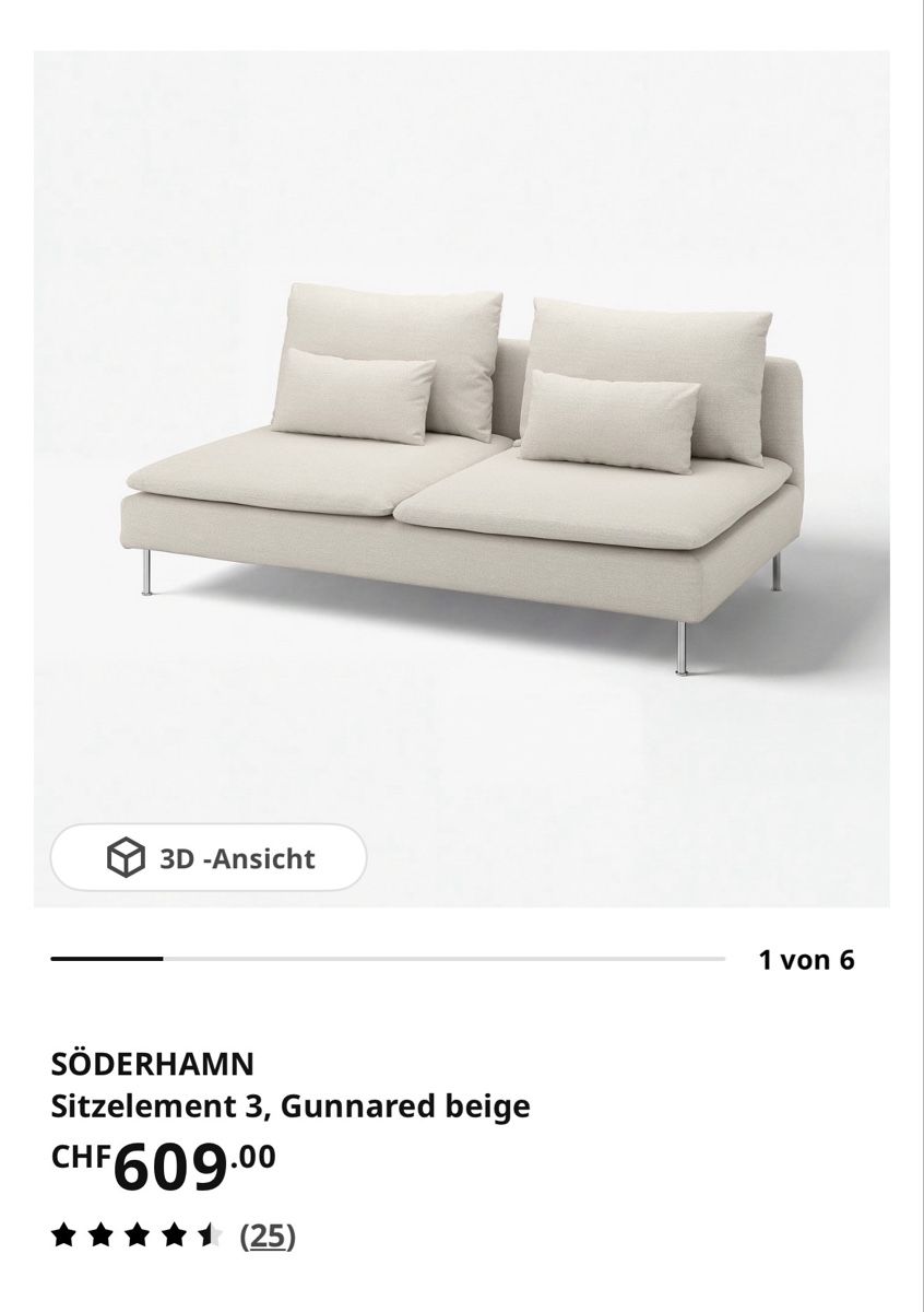Sofas: IKEA SÖDERHAMN Gunnared beige – Gebraucht aus Suhr von ale_d8qb 6