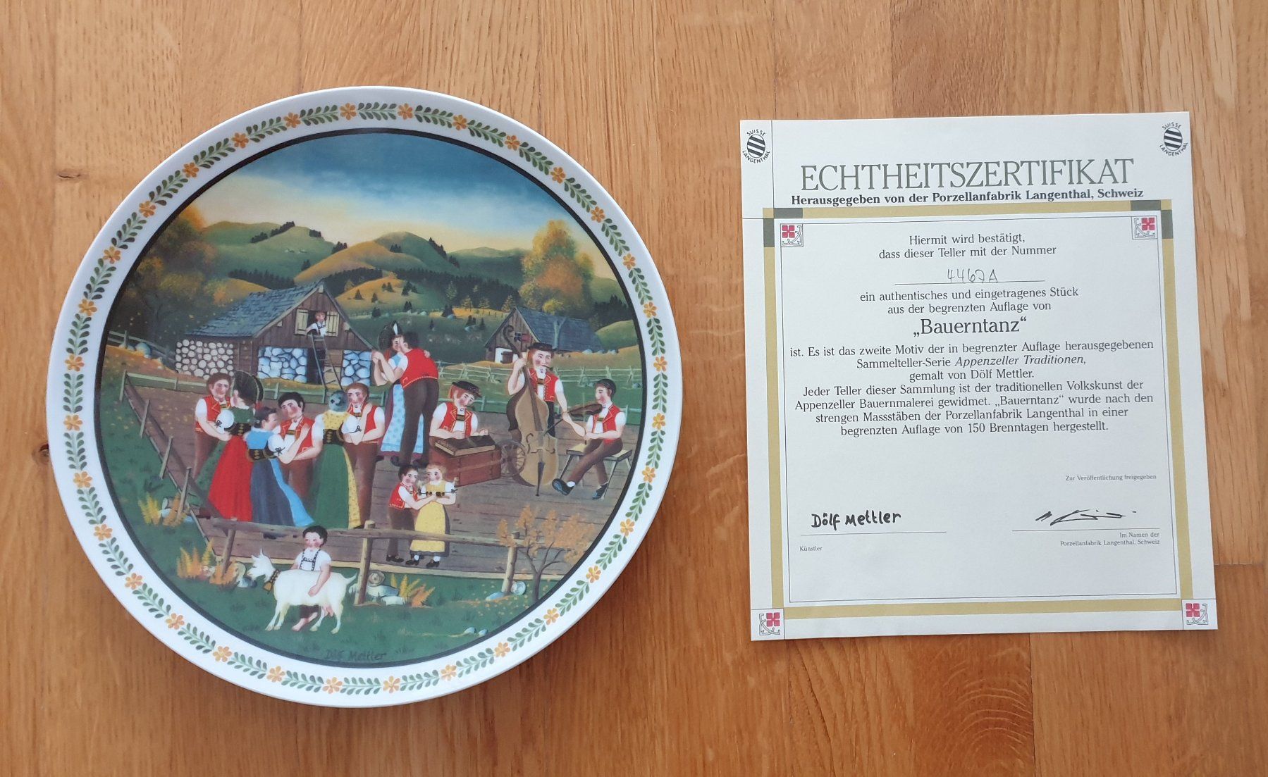 Piatti: 6 Sammelteller Appenzeller Traditionen – Usato da Schliern b. Köniz venduto da Renagrumpi 1