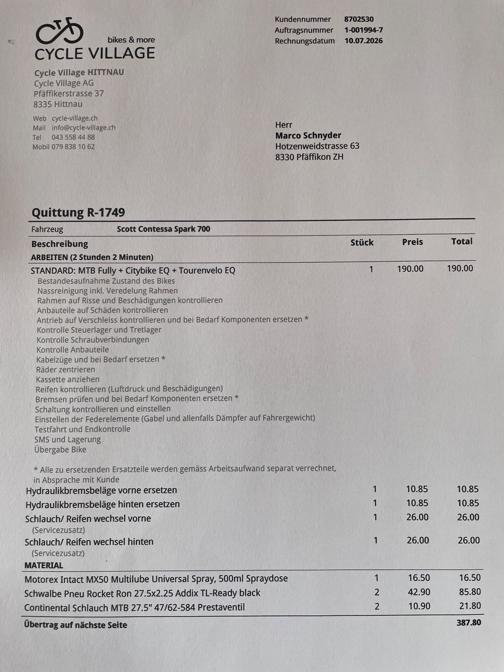 Scott Biciclette: Scott Contessa spark 700 in Grösse M – Usato da Pfäffikon ZH venduto da SchnyderIN 7