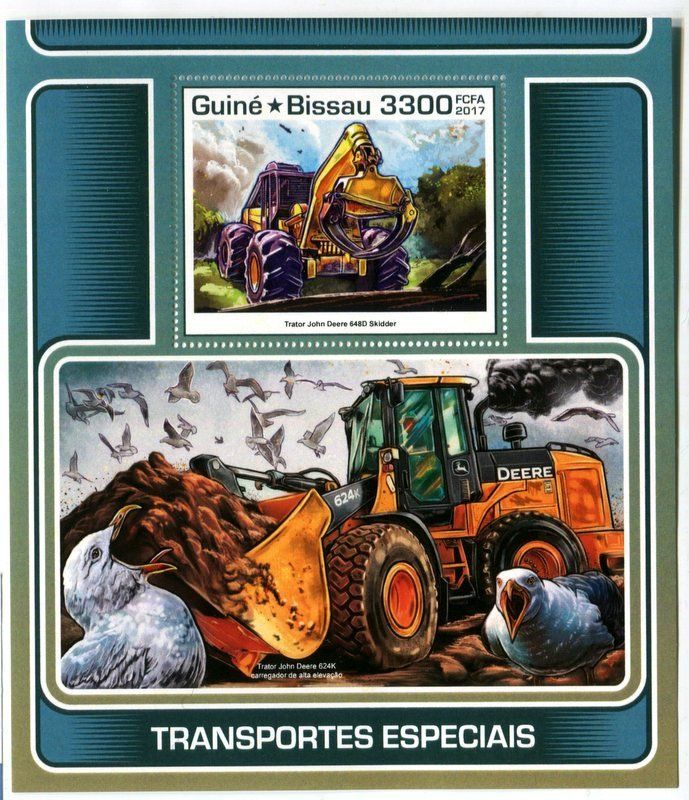Alle Briefmarken: Block "Traktoren". Guinea-Bissau – Neu und originalverpackt aus Basel von Butsch5