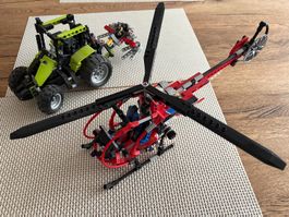 Lego Technik Traktor 9393 und Helikpter 8068