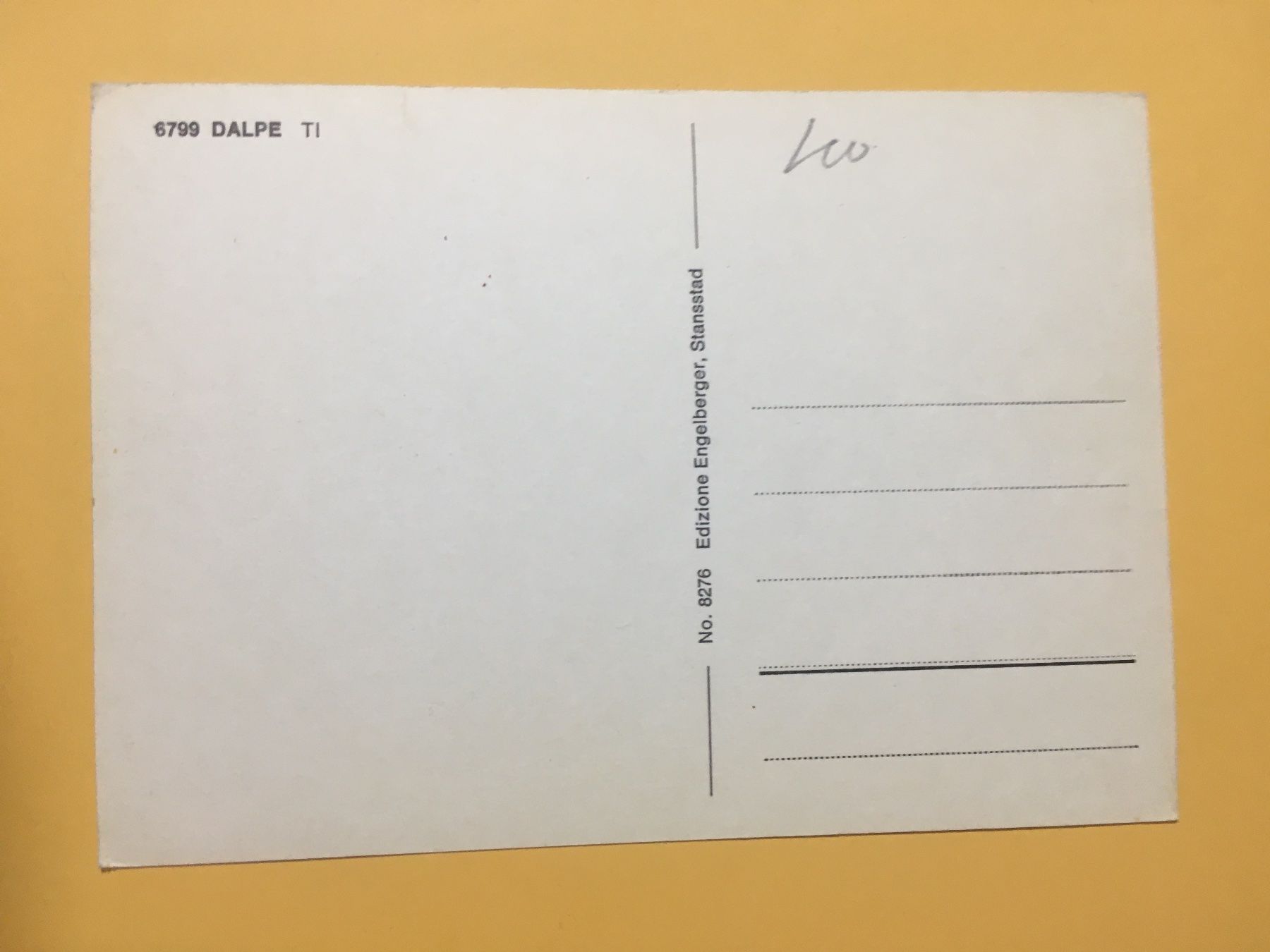 Cartoline postali: Dalpe Tessin mit Wasserfall und Wappen – Usato da Küttigen venduto da Melisch1000 1