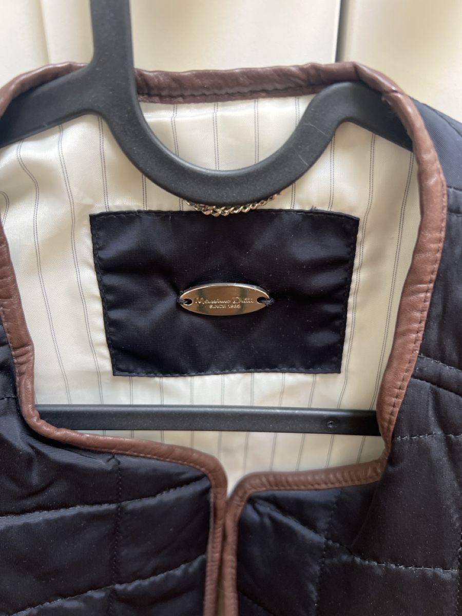 Massimo Dutti Gilets & Westen: Steppweste Massimo Dutti schwarz mit Lederdetails – Neu (gemäss Beschreibung) aus Zürich von Vania55 2