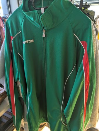 Errea XXL Track Jacket - Green and Red - Autumn Style!