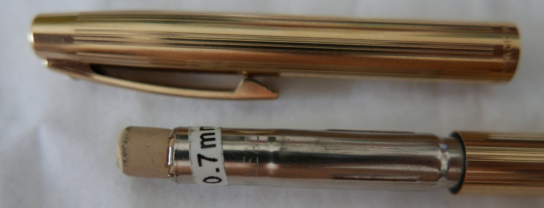 Penna & Evidenziatori: SHEAFFER, Porte-mine 0.7mm, plaqué or jaune – Usato da Nyon venduto da WHTF 6