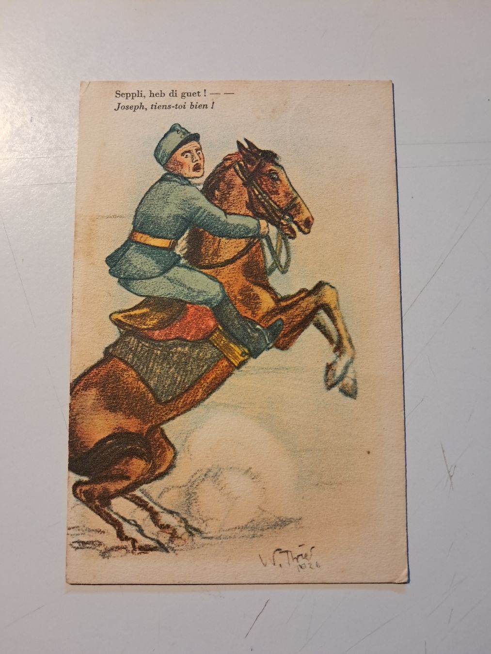 Cartoline postali: Joseph, tieni toi bien – Usato da Gorduno venduto da ema_7yhp