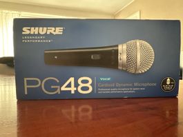 Shure PG48 Mikrofon – NEU & OVP – inkl. Kabel und Tasche