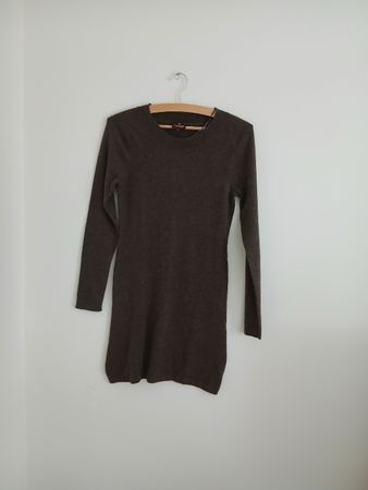 Cashmere Dress Darker Brown Size S