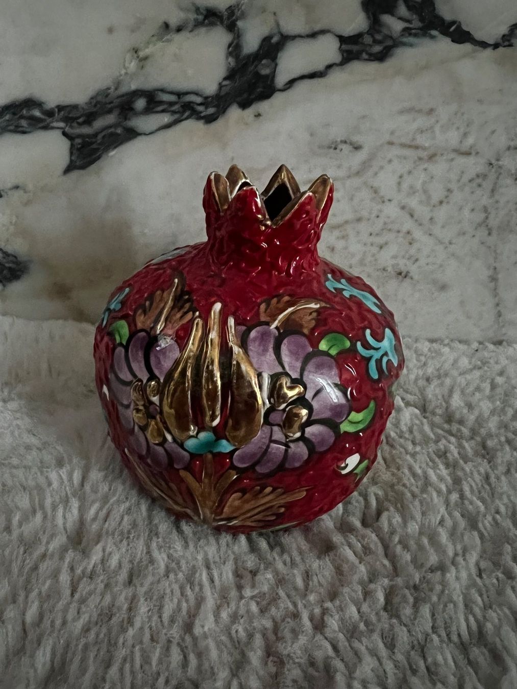 Vasi & Recipienti: Granatapfel Vase mit Blumenmuster – Usato da Zürich venduto da lexi_alex 1