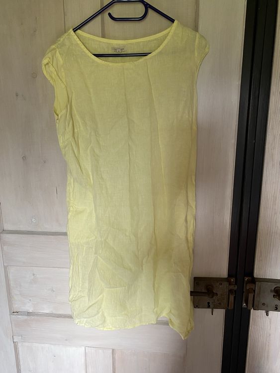 Robe grise neuve Talia Benson 100% lin taille S (sm3