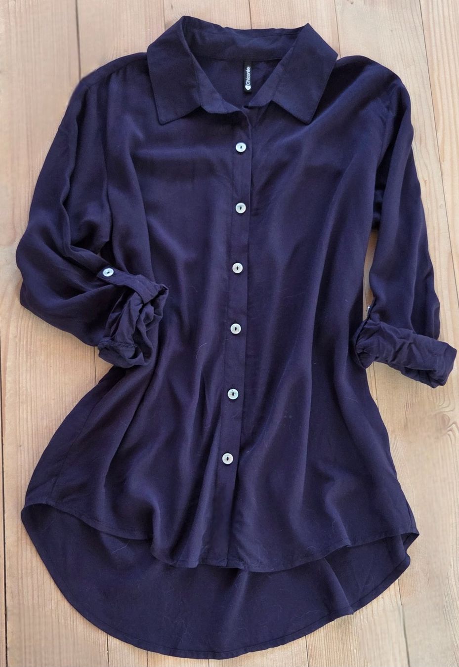 Camicette: Bluse elegant,dunkelblau,angenehmer Stoff,Gr.S – Nuovo (secondo la descrizione) da Siblingen venduto da Vany_McDougall 1