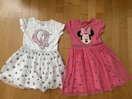 2 Kleider Minnie Mouse /Unicorn Gr 116