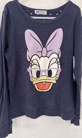 H&M Daisy Duck Pulli/Sweatshirt, Gr. 134/140, Top Zustand