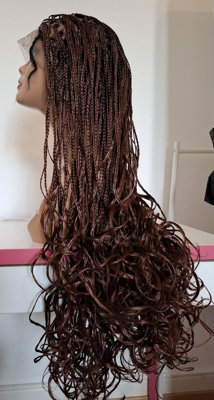 Perücken: Brown Braided Wig with Waves | Handmade | Lace Front – Neu (gemäss Beschreibung) aus Lausanne von usa_xd5k 5
