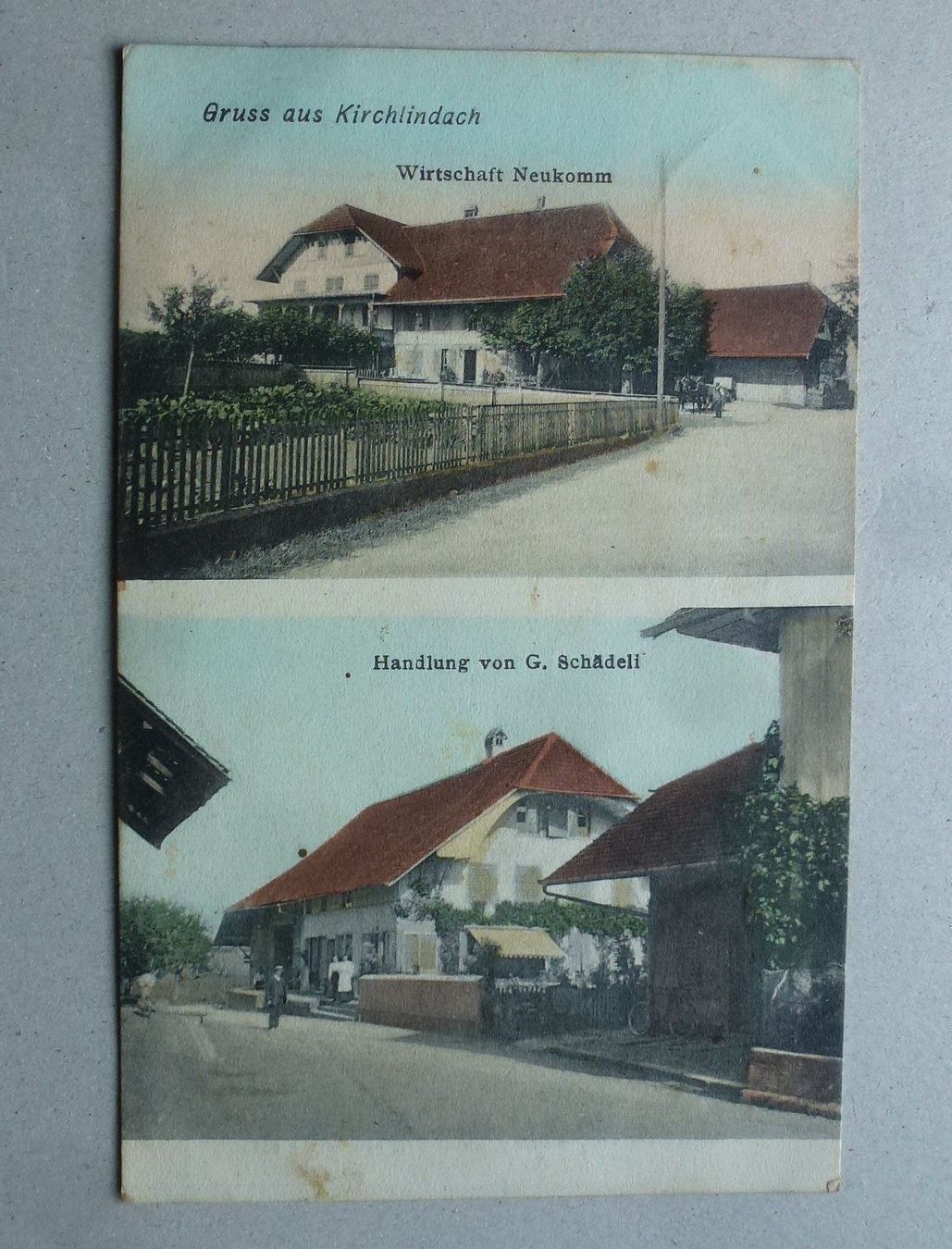 Cartoline postali: Ansichtskarte aus Kirchlindach, 1909 – Usato da Walkringen venduto da Casablanca777