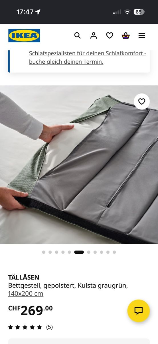 Letti: Neuwertig, Bett IKEA, 140x200  – Usato da Zürich venduto da Bo_Kristin 6