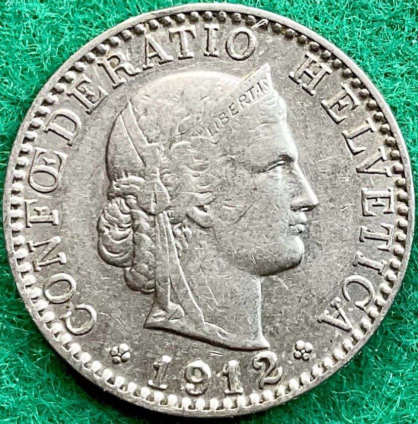Tutti le monete: Pièce de 20 ct suisse 1912 – Usato da Plan-les-Ouates venduto da gab_cgf6