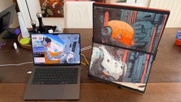 freeVoice portable FlipGo Dual screen 16'' perfect condition