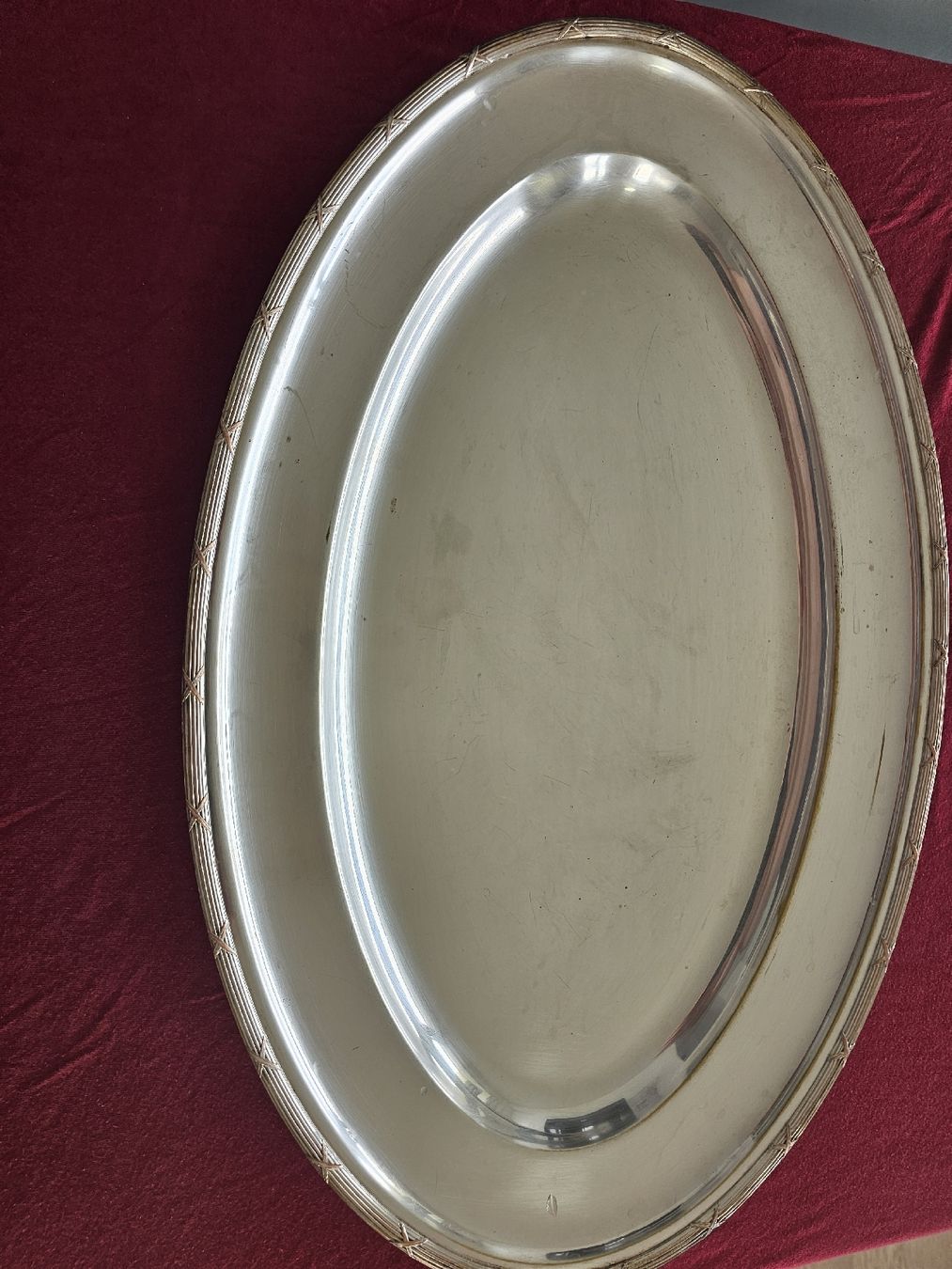 Piatti di portata: Vintage Silver Plated Serving Tray - Elegant Design! – Usato da Immensee venduto da Gitter 1