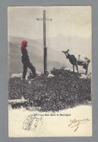 1904, VALAIS, FOULARDS ROUGES, AU VERSO, CACHET LIN. BRIG