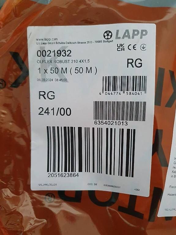 Cavi: Kabel Oelflex 4x1.5 – Nuovo e nell'imballaggio originale da Tobel venduto da Fiatagri