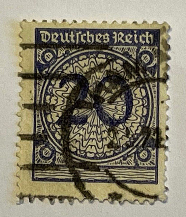 Tutti i francobolli: Deutsches Reich 20 Mark Briefmarke – Usato da Oftringen venduto da Vucki