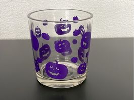 Verre citrouille Halloween violet