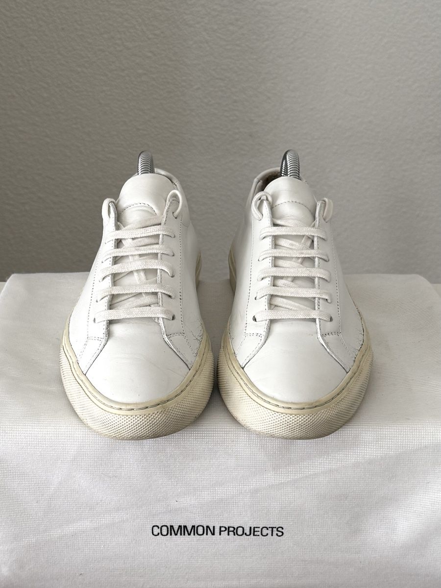 Scarpe da donna: Common Projects made in Italy Leder Schuhe Sneaker Weiss  – Usato da Langnau am Albis venduto da Nataliehershlag 3