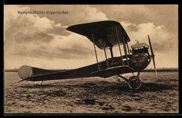 Foto-AK Sanke: Rumpler-Militär-Doppelde