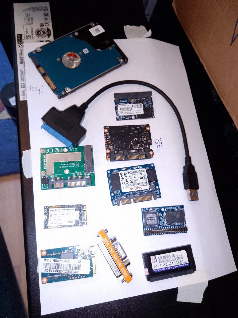 PC: 11 stk Sata Speicher etc.module diverse – Nuovo (secondo la descrizione) da wila venduto da audi48