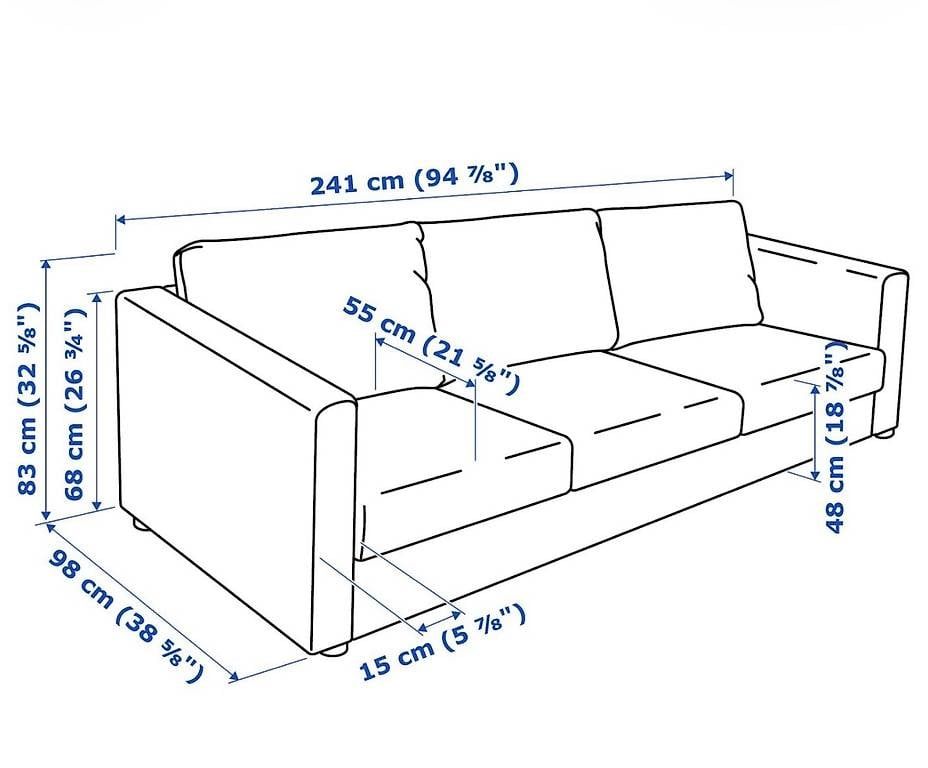 Divani: Ikea Vimle 3er-Sofa Gunnerad Beige – Nuovo e nell'imballaggio originale da Netstal venduto da gab_9vbq 3
