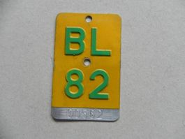 Mofanummer Mofa Nummer BL 82 Baselland 1982 Töffli Geschenk