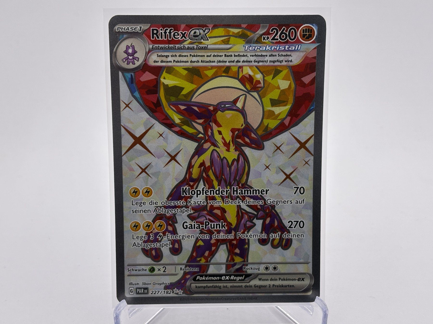 Pokémon Carte collezionabili: Paradoxrift - Riffex ex  (PAR 227) - DE – Nuovo (secondo la descrizione) da Allschwil venduto da Bullach