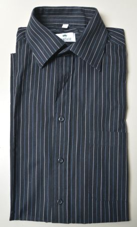 schwarzes Kurzarm Herren-Hemd von Kingfield, easy care