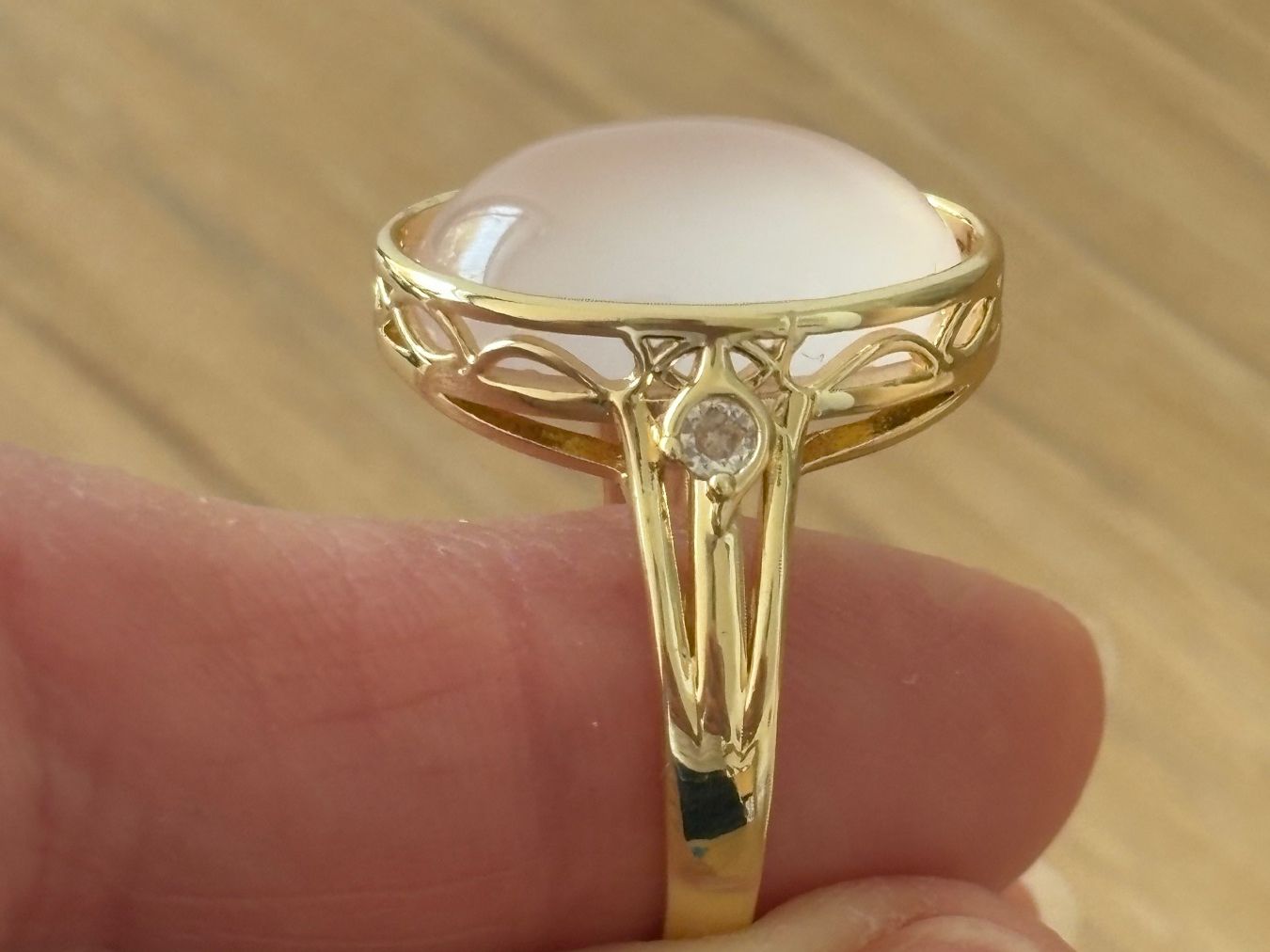 Anelli: Luxus Elegante Gr.19,5 / 9,5 Ring Farbe: Gold/Rosa – Nuovo (secondo la descrizione) da Biel-Bienne venduto da Roserosse13 6