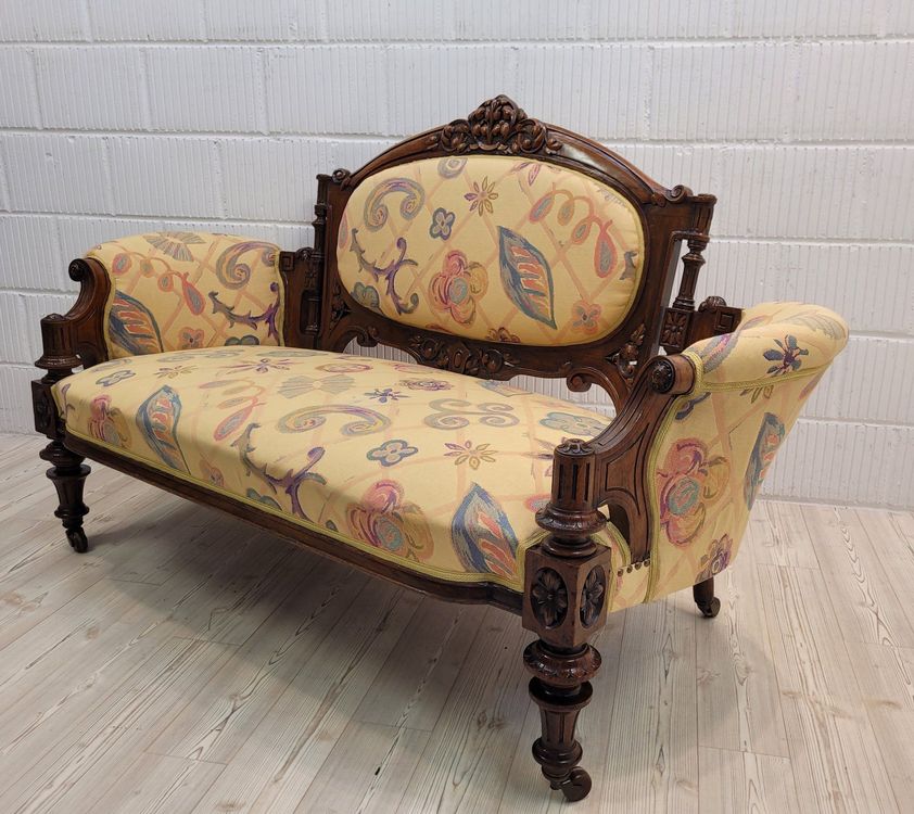 Antik Sofa Historismus, Divan Ruhebett, Rollbare Sitzbank (Gebraucht ...