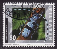 SBK-Nr. 1063 (Alpenbockkäfer 2002) gestempelt