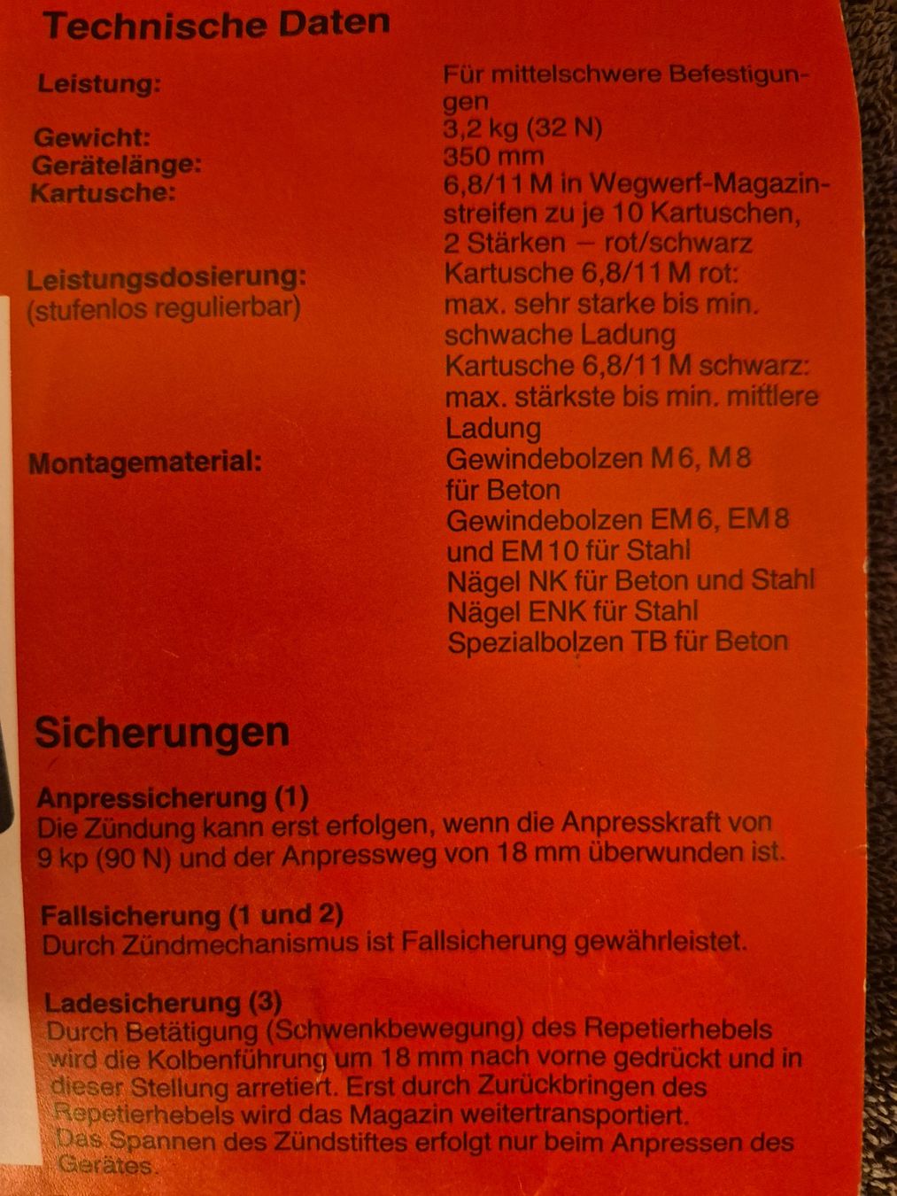 Hilti Tutti gli attrezzi: Hilti DX 450 Nagelpistole mit vielen Nägel – Usato da Niederwil SO venduto da Albatros59 3