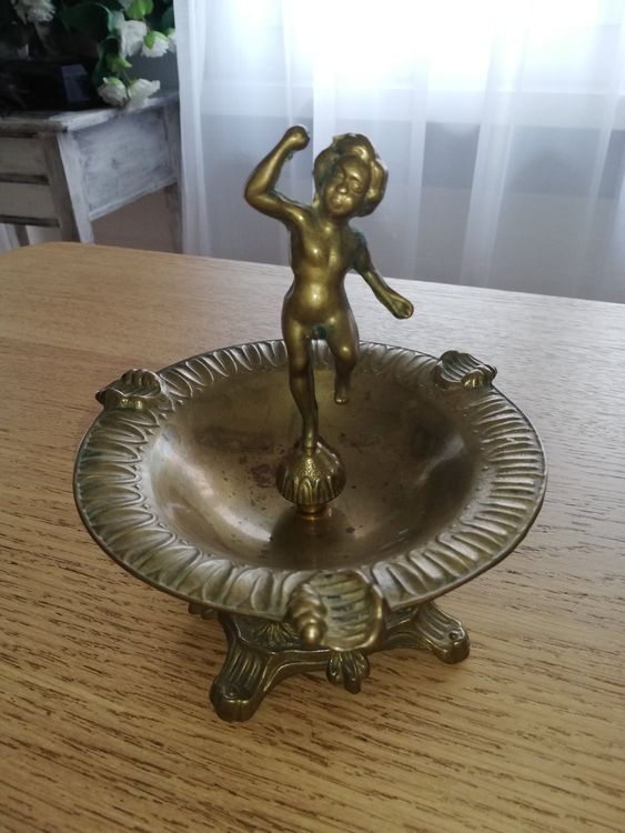 AAPIE Großer Aschenbecher Messing - Vintage Design Für Indoor & Outdoor