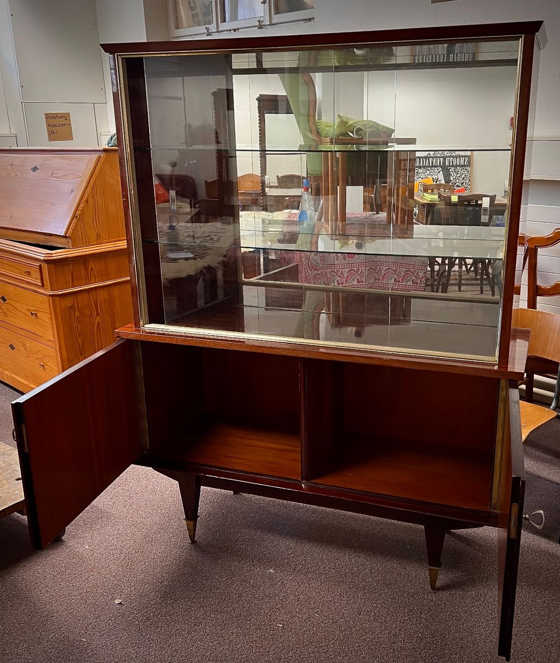Vetrine: Art Deco Vitrine aus Palisanderfurnier – Usato da Tecknau venduto da smoothtentacles 1