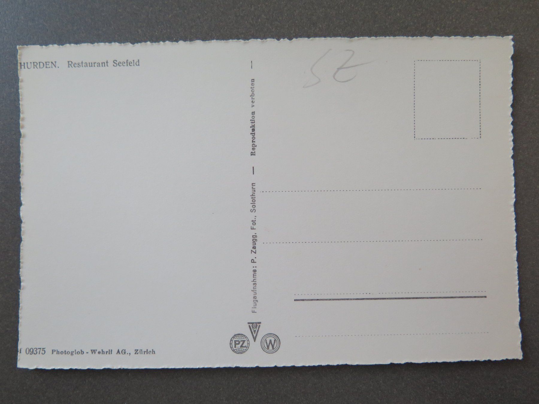 Cartoline postali: HURDEN - RESTAURANT SEEFELD – Usato da Wittenbach venduto da lipasal 1