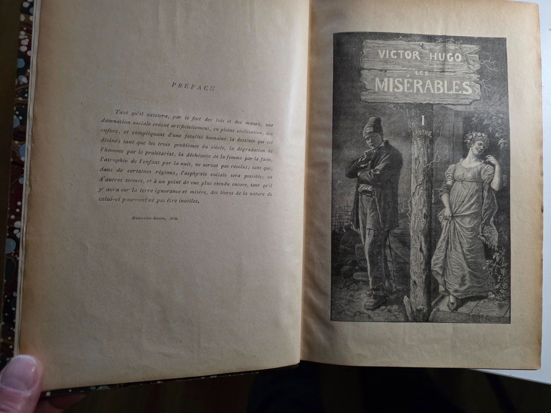 Libri: Les Misérables - Victore Hugo 1862 2 Bücher – Usato da Walterswil BE venduto da Lonitti 7
