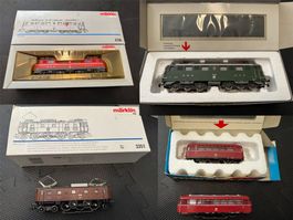 Märklin H0: 3x SBB E-Loks Ae 6/6 + 3/6 + DB Schienenbus 3016