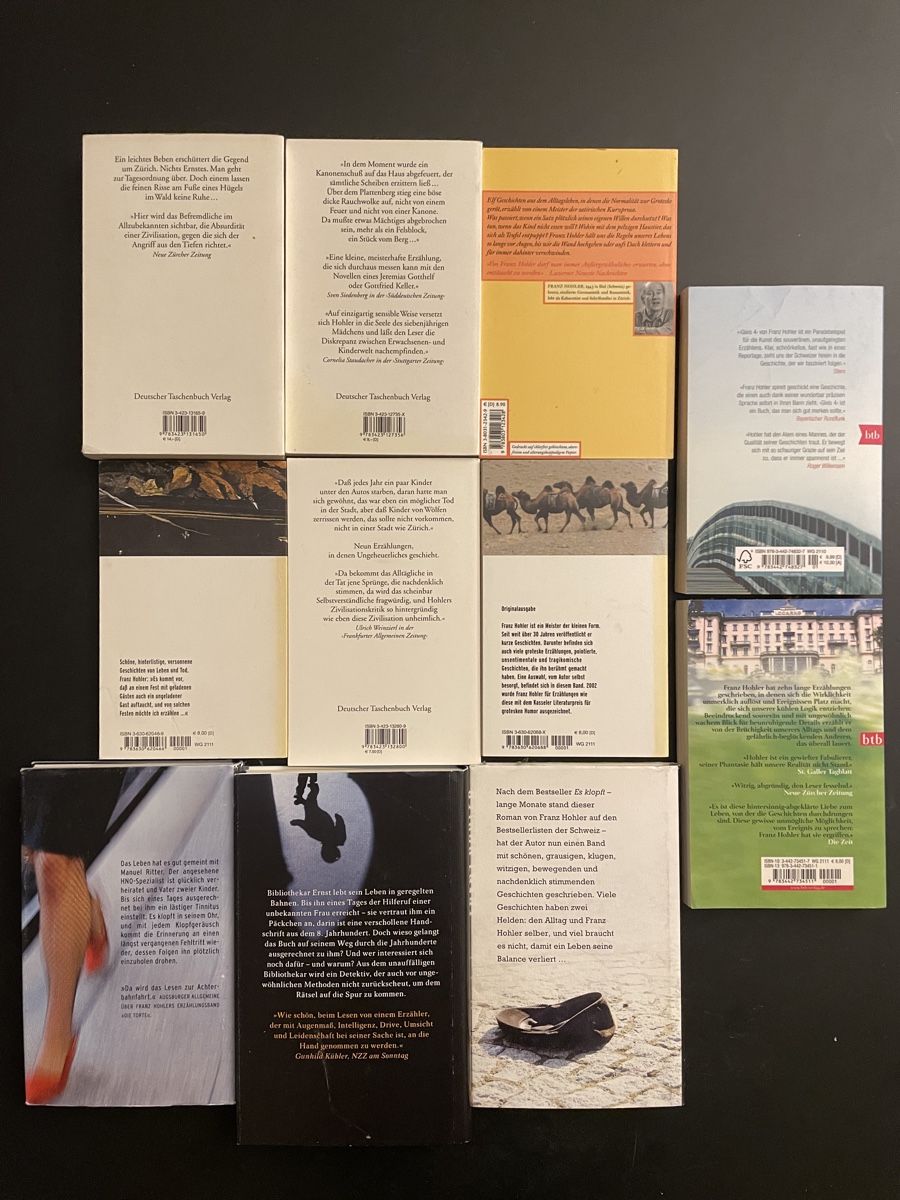 Libri: 11 Franz Hohler Bücher – Usato da Winterthur venduto da sue707 2